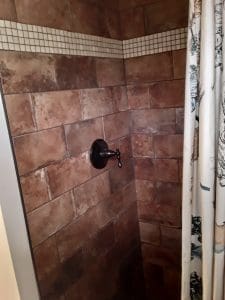 A new shower.